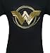 Lasso Logo - Wonder Woman Movie Adult T-Shirt, Large Black