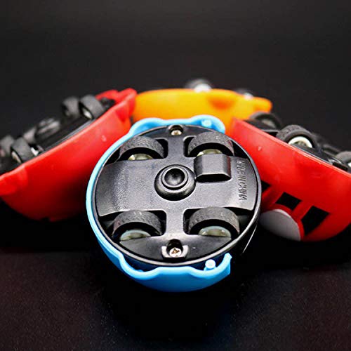 Rancco Kids Spinning Top Car Inertia Vehicles, 4 Pcs Mini Friction Powered Cars Battle Gyro Cars Spinning Top, Various Game Methods