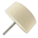 HYCC 75mm Felt Polishing Wheel for use with Cerium Oxide Polishing Powder - 40mm length of shank