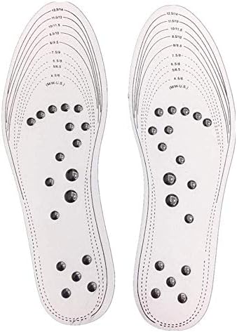 White Color Magnetic Therapy Foot Massage Shoes Insoles Gel Anti-Fatigue Slimming Shoe-pad Weight Loss Insole