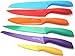Utopia Kitchen 7 Piece Color-Coded Non-Stick Knife Set - 6 Knives plus Cutting Board