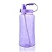 GTI 64 oz Water Bottle with Straw, Half Gallon Wide Mouth Portable Large Plastic Bottle Leak Proof Sports Cup 2L Big Travel Mugs with Scale Strap