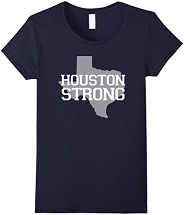 Womens HOUSTON STRONG T-Shirt Large Navy