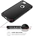 iPhone 7 case, SGM Premium Hybrid [Dual Layer] Armor Case Cover For Apple iPhone 7 [Anti-Slip Design] [Shock Proof] (Black + Black)