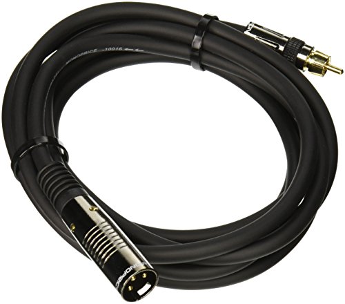 Monoprice 104778 10-Feet Premier Series XLR Male to RCA Male 16AWG Cable