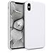 kwmobile Case Compatible with Apple iPhone Xs Max Case - TPU Silicone Phone Cover with Soft Finish - White