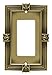 Franklin Brass Pineapple (1-Pack) Decorative Light Switch Cover Tumbled Antique Brass 1-Gang Decorator/Rocker Wall Plate Electrical Outlet Guard 64473
