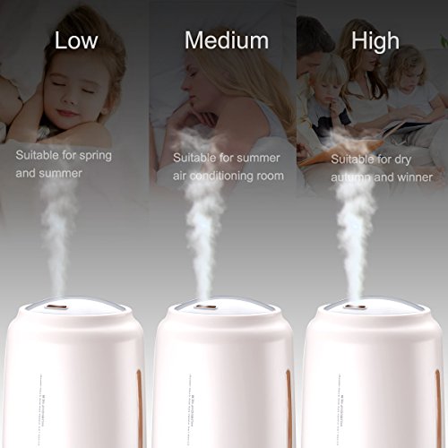 image for Homeleader Cool Mist Humidifier, Air Humidifier for Home, 5L Large Cap