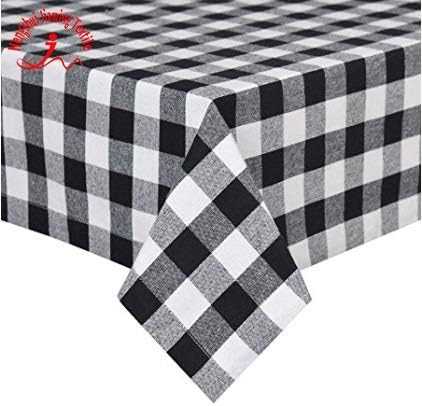 It's Good to be Home Insanely Beautiful 100% Yarn Dyed Cotton Buffalo Check Plaid Tablecloth - 60x108 Inch Rectangle for Special Occasion, Thanksgiving, and Holiday