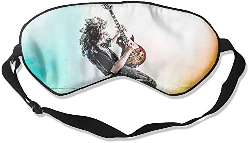 100% Silk Sleep Mask Eye Mask Guitar Playing Soft Eyeshade Blindfold With Adjustable Strap For Men Women And Kids For Sleeping Travel Work Naps Blocks Light