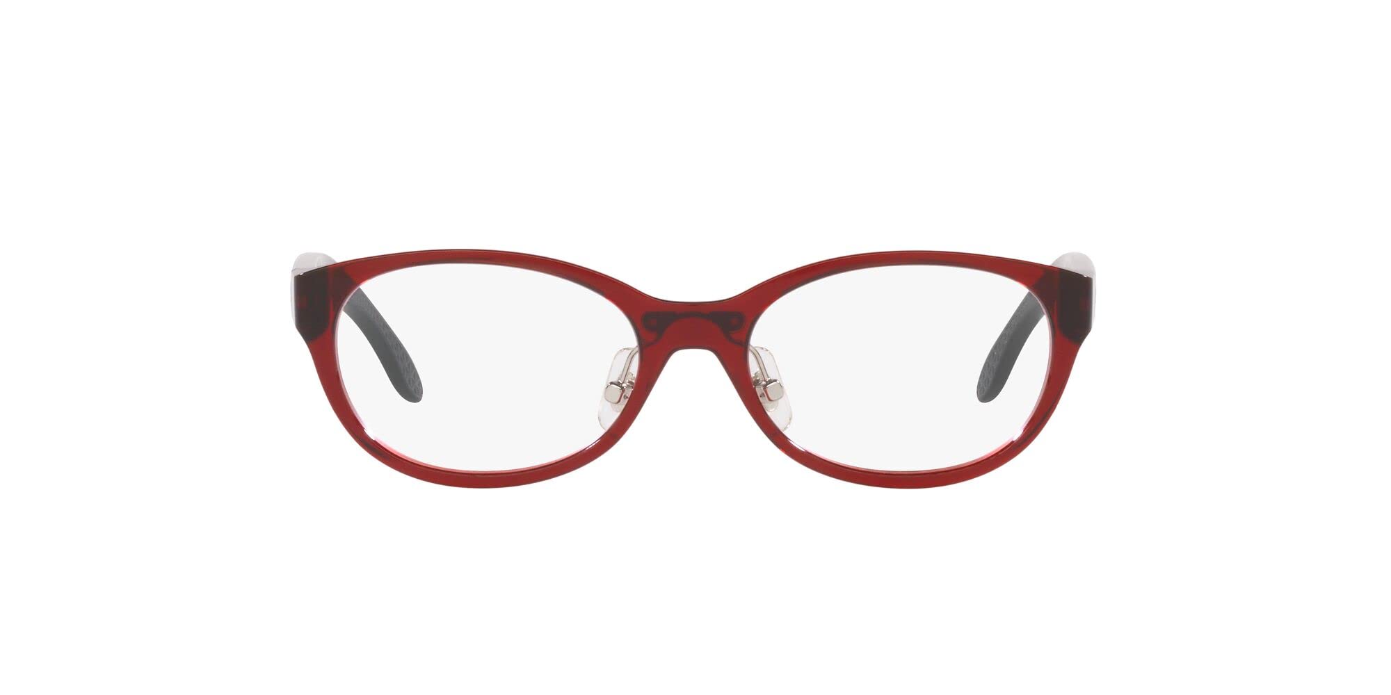 Photo 1 of Oakley Youth OY8024D Full Turn Round Prescription Eyewear Frames, Polished Transparent Brick Red/Demo Lens, 48 mm