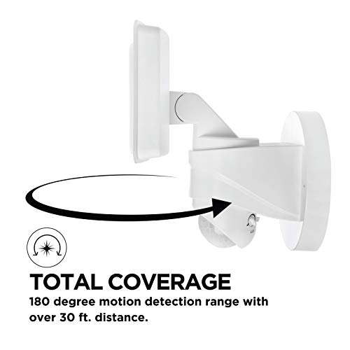 Battery Motion Sensor Lights Outdoor - 600 Lumens, IP65 Waterproof, 2 Pack Black Security Lights