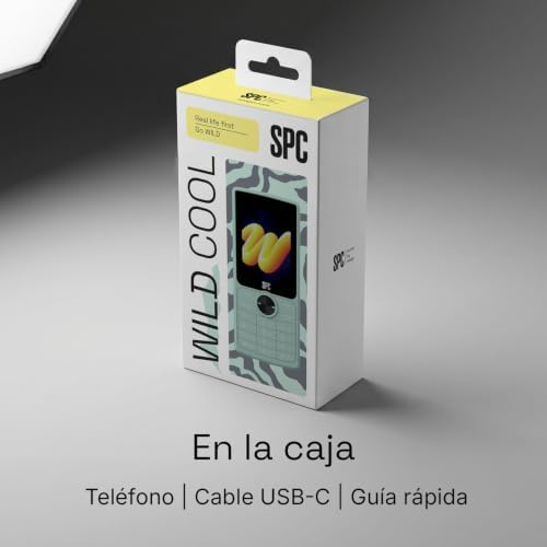 Wild Cool - Telemóvel básico para desconexão ou primeira ligação, Mint
