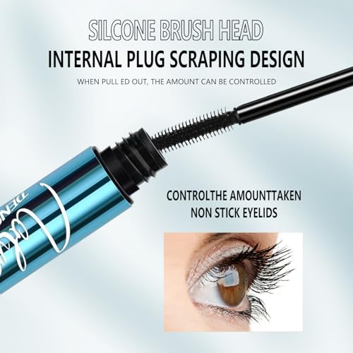Mascara for Older Women, Black, Waterproof Mascara, Natural, Hypoallergenic, Volumising for Thinning Eyelashes and Sensitive Eyes (Pack of 2)