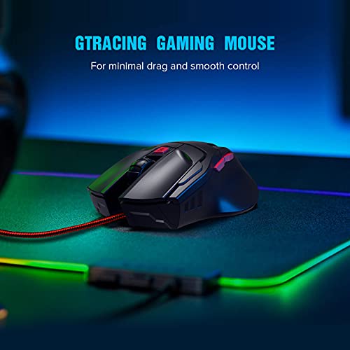 GTRACING Gaming Mouse Wired 7200 Dpi 6 Key Programmable Gamer Ergonomic USB Computer Mice Led Breathing Light Gamer Desktop Laptop Pc Gaming Mouse with Macro Recording for Windows,Mac,Pc Mice Gt790