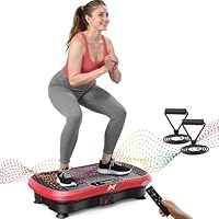 AXV Vibration Plate Fitness Platform Exercise Machine Vibrating Shaking Full Body Shaker Workout Vibrate Stand Shake Board Sport Gym for Weight Loss Fat Burner for Women Men