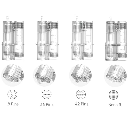 Dr. Pen H6 Replacement Cartridges - 10 x Nano-R Professional Genuine Replacement Cartridges Compatible with Dr. Pen H6