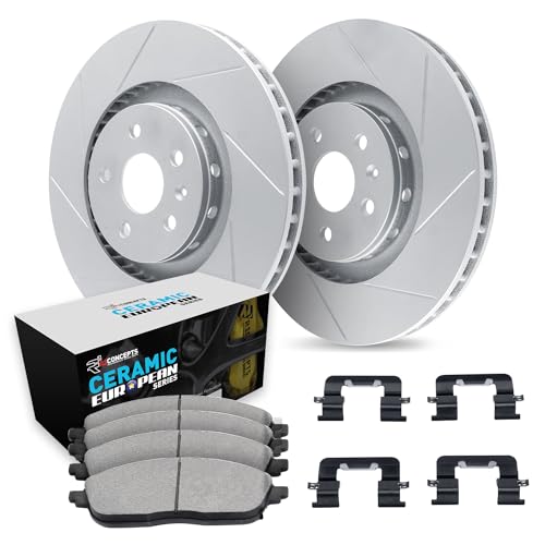 R1 Concepts Front Brake Kit Fits 2016-2025 Audi A4; 2018-2025 Audi A5; 2018-202…