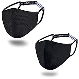 Black Sports Athletic Face Mask, Breathable