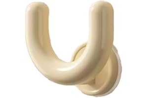 SundiooK U-Shaped Suction Cup Slipper Storage Rack, 11 x 11 cm, Space-Saving Bathroom Organizer Home Use, ABS Material, Gray 