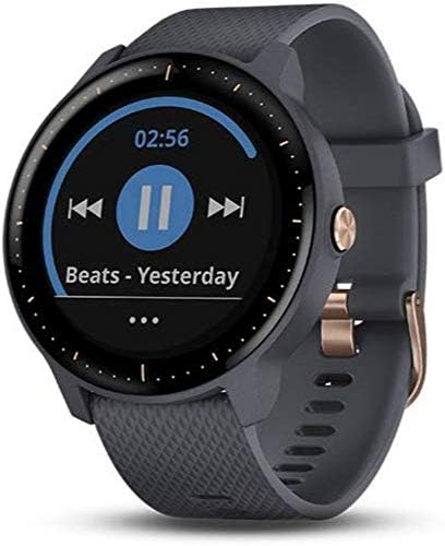 Garmin Vivoactive 3 Music, Multisport GPS Watch with Music Storage, Built-in Sports Apps, Automatic Sync and Supports Spotify, Granite Blue with Rose Gold Hardware (Renewed) Garmin Vivoactive 3 Music, Multisport GPS Watch with Music Storage, Built-in Sports Apps, Automatic Sync and Supports Spotify, Granite Blue with Rose Gold Hardware (Renewed)