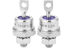 WALFRONT Rectifier Diode 5Pcs 70HFR120 5Pcs 70HF120 Spiral Rectifier Module Forward/Reverse Polarity Rectifier for Charging Batteries and Converter