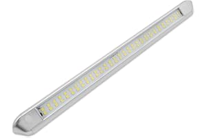 Dream lighting 12V Waterproof Awning Lights RV Exterior LED Porch Camping Light Bar 13W 800 Lumens Cool White Lighting Silver Shell 21.65inch