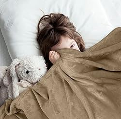 Utopia Bedding Fleece Blanket King Size Camel