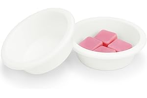 Bobolyn Silicone Wax Warmer Liners - 2Pcs Reusable Silicone Wax Melt Liner Leakproof Easy Clean Popper Liner Wax Melt Tray Dish for Scented Wax Melt Warmer Burner (Both 2.7 inch in Bottom Diameter)