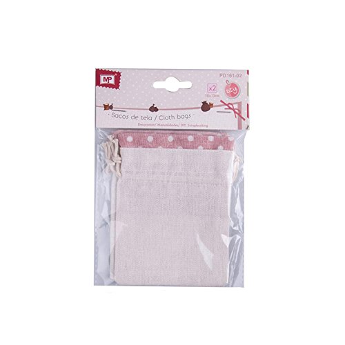 MP pd161 – 02 Set of 2 Fabric Bags with Closure of Cordon