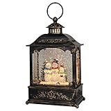 GenSwin Christmas Snowman Snow Globe Lantern