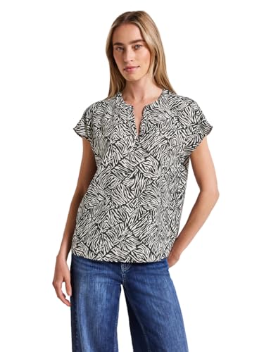 Street One A345834 Blusa con Estampado mínimo, Pine Grove Green, 36 Mujeres