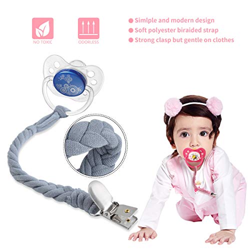 Baby Pacifier Holder for Boys and Girls, Teething Straps Unisex Design