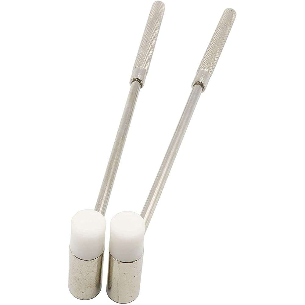 CENPEK 2 Pack Jewelers Dual Head Hammer Small Metal Hammer Steel Handle Small Watch Hammer Set for Leather Crafts Jewelry Hammer