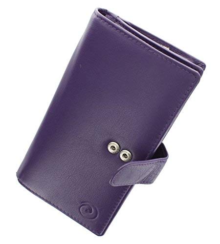 Mala Leather Origin Collection Leather Purse with RFID Protection 3178_5 Purple