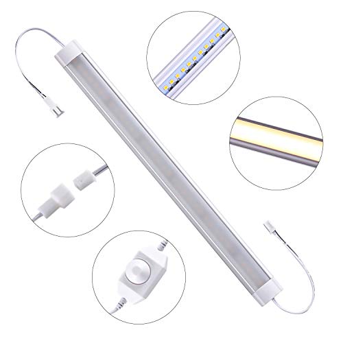 LED Under Counter Lighting Kit, 6pcs Hardwired Dimmable Strip