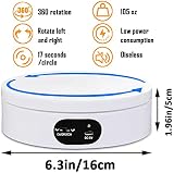 YVVV Electric Rotating Display Stand 360° Quiet USB/Battery Powered 16cm view 6