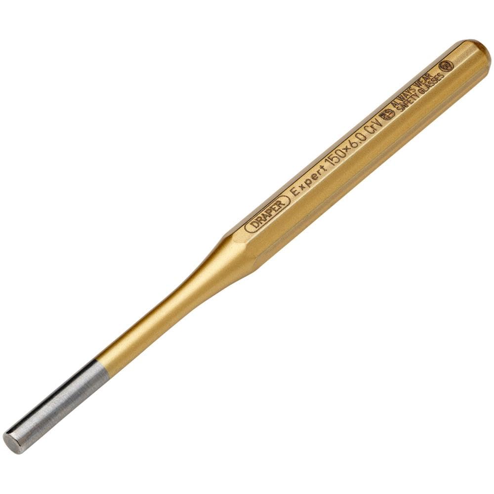 Draper 51702 Expert Octagonal Parallel Pin Punch, 6mm x 150mm, Blue — image 1
