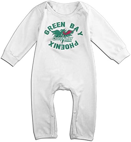 Green Bay Phoenix Funny Long Sleeves Variety Baby Onesies Romper For Babies White Size 18 Months