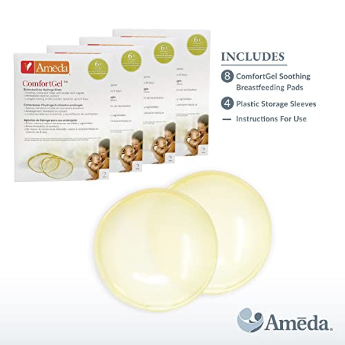 Ameda ComfortGel Nipple Gel Soothing Pads, Breastfeeding Pads Nipple