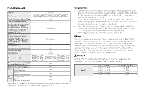 Samsung NV7B6675CDN/U1 Einbaubackofen,76 ℓ, Dual Cook Flex, Pyrolytische Selbstreinigung, SmartThings Cooking, XXL-Garraum 10