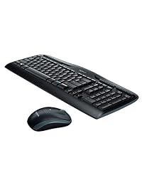 Logitech MK320   Combo de teclado y mouse de escritorio inalámbrico   Teclado y mouse de entretenimiento, conexión inalámbrica encriptada de 2.4GHz, larga duración de la batería
