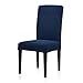 Subrtex Stretch Dining Room Chair Slipcovers (4, Blue Jacquard)