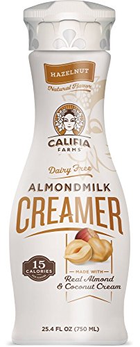 Califia Farms Hazelnut Almondmilk Coffee Creamer with Coconut Cream, 25.4 Oz (Pack of 6) | Dairy Free | Plant Based | Nut Milk | Vegan | Non-GMO