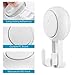 LUXEAR Suction Cup Hooks Reusable Suction Hooks for Shower Wall Vacuum Bathroom Suction Holder Removable Window Glass Door Suction Hanger for Bathroom Kitchen Heavy Duty Hook for Wreath (4 Pack)