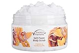 Energy of Vitamins Salt Exfoliating Scrub - Natural Salt Body Scrub with Vanilla & Natural Silk Proteins to Exfoliate & Moisturize Skin–Hydrating Body Scrub to Smoothen & Remove Wrinkles