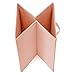 EZOWare Set of 4 Foldable Fabric Basket Bins, Collapsible Storage Cube Box for Nursery Home and Office (11 x 10.5 x 10.5 inch) (Pink)