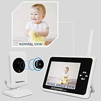 babysense video baby monitor 3.5 inch screen with 2 cameras