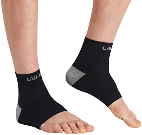CotillPlantar Fasciitis Socks with Arch Support (1 Pair) - Compression Foot Sleeve for Men and Women - Eases Swelling, Relieves Achilles Tendon,Heel Pain - Ankle Brace Support (Medium)