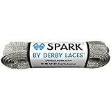 Derby Laces Silver 60 Inch Spark Skate Lace for Roller Derby, Hockey and Ice Skates, and Boots